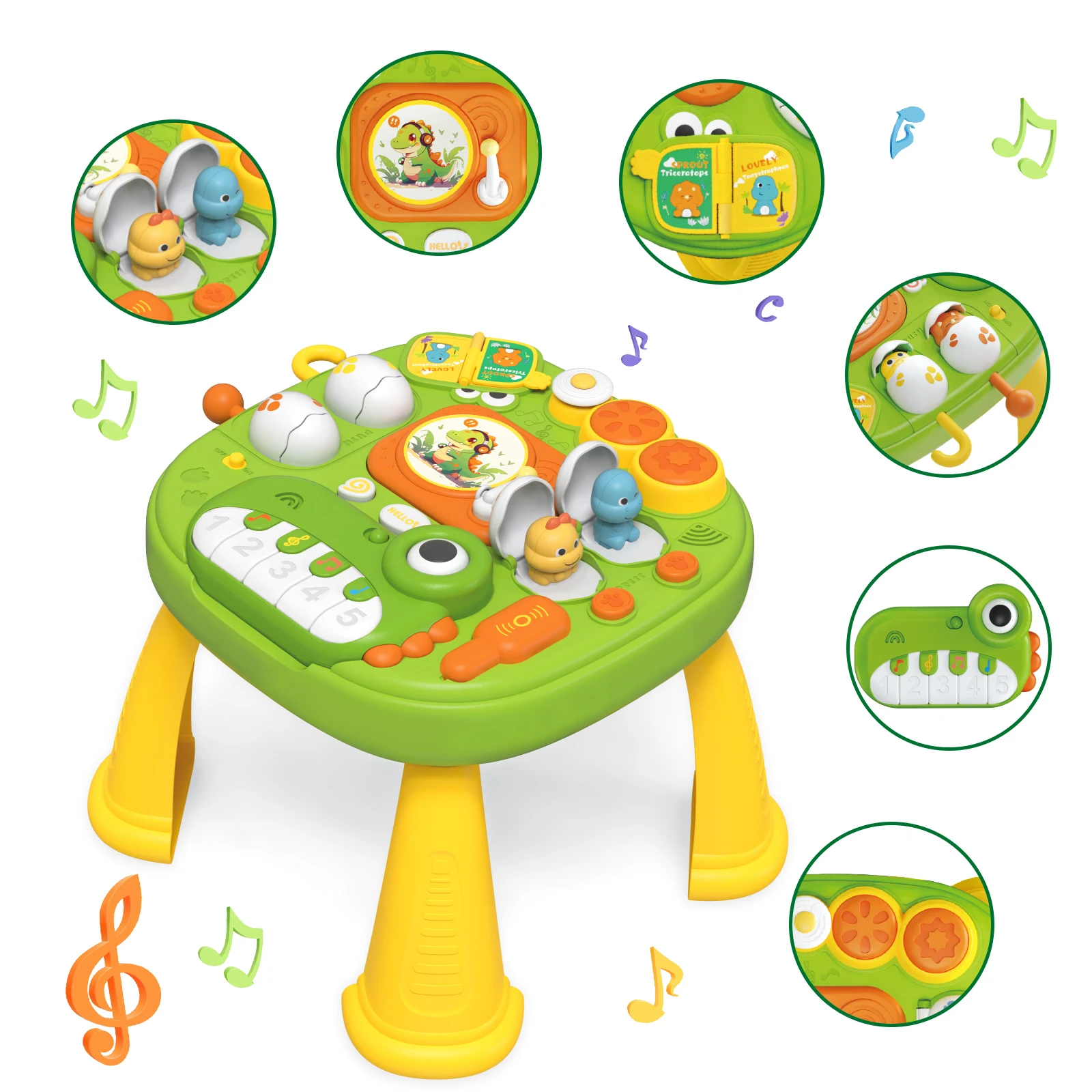 =Interactive Musical Activity Table | Toddler Piano & Lights Toy
