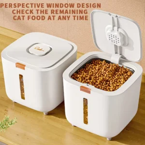 =Airtight Pet Food Storage Container - Large 15L Capacity & Moisture-Proof Seal