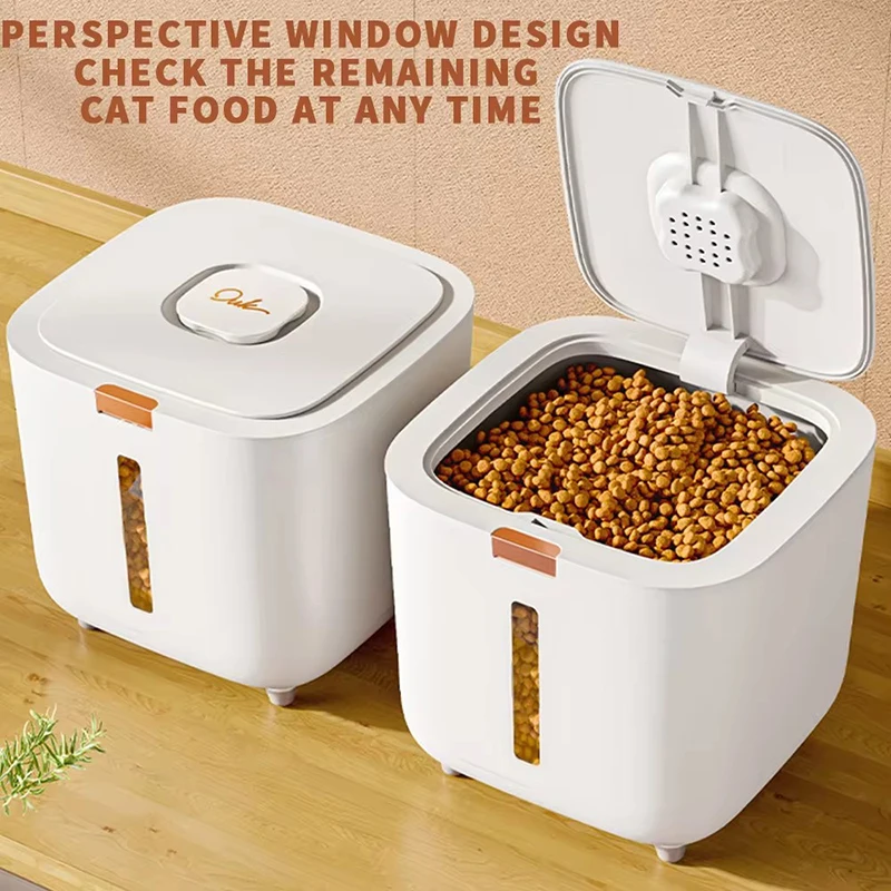 =Airtight Pet Food Storage Container - Large 15L Capacity & Moisture-Proof Seal
