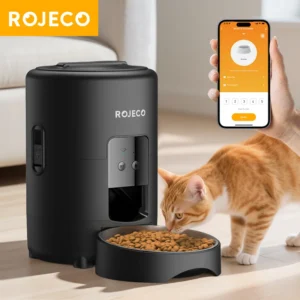 =ROJECO Smart 2L Automatic Cat Feeder - WiFi App Control