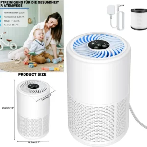 =Premium H13 True HEPA Air Purifier for Pet Hair & Smoke Odor