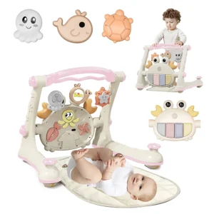 =Premium 4-in-1 Baby Walker & Piano Activity Center - 0-18 Months