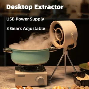 =2025 Portable USB Kitchen Exhaust Fan - Compact Desktop Range Hood