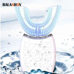 =360° Sonic Electric Toothbrush - Smart Silicone Head & USB Charge