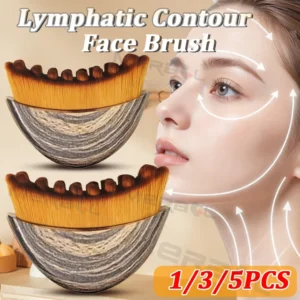 =Professional Lymphatic Contour Face Brush for Jawline Sculpting & Drainage