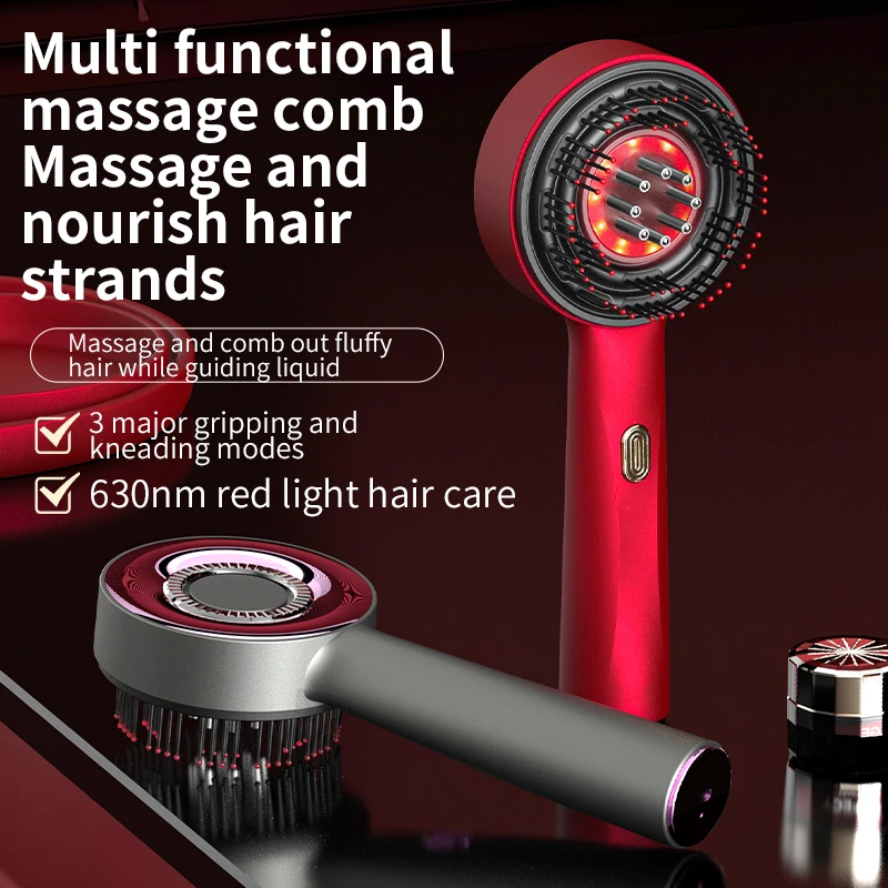 =Red Light Therapy Scalp Massager for Hair Growth & Thickness