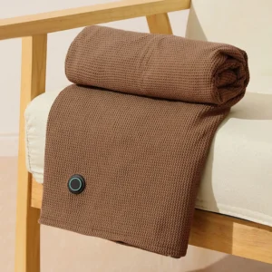 =Premium USB Heated Blanket Shawl 3 Heat Levels 5000mAh Power Bank