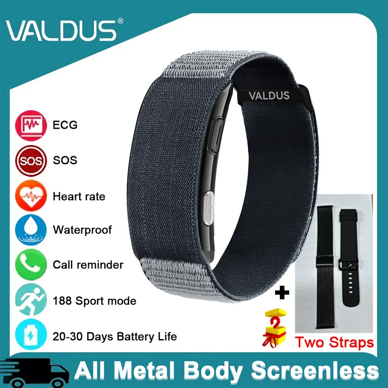 =VALDUS VITRO NO Screen Smartwatch - ECG & Heart Rate Monitor