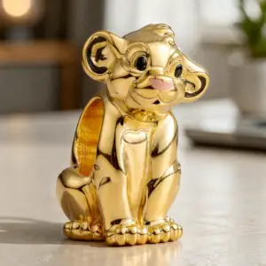 =Pandora 14K Gold-Plated The Lion King Simba Charm