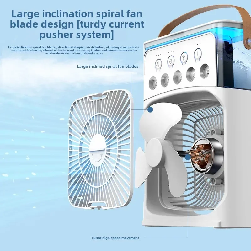 =3-in-1 Portable LED Night Light Fan with Mist & Music – Cool & Refresh