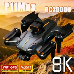 =P11 Max GPS Drone 8K HD Dual Camera with Obstacle Avoidance