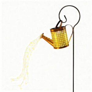 1pc Solar Watering Can with Lights Outdoor Solar Garden Lights Decro Solar Lights Waterproof Hanging Lantern for Yard Patio