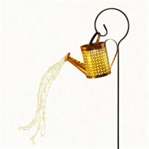 1pc Solar Watering Can with Lights Outdoor Solar Garden Lights Decro Solar Lights Waterproof Hanging Lantern for Yard Patio